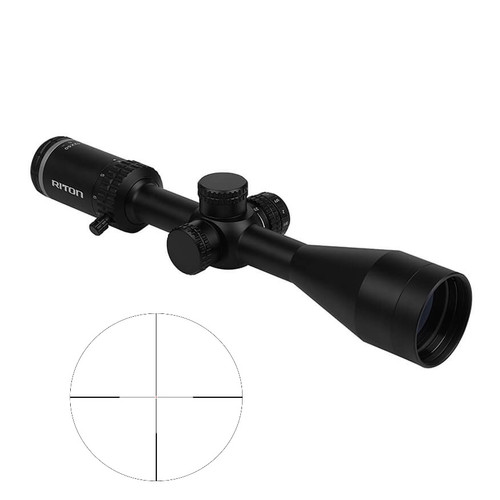 Riton Optics 1 Primal 4-12x50 Matte Rifle Scope with RDH Illuminated Reticle