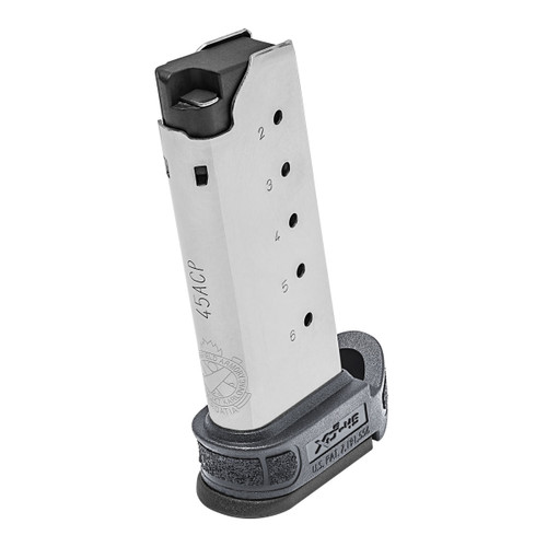 Springfield Armory XD-S MOD.2 45 ACP Stainless Steel Magazine - 6-Round Capacity