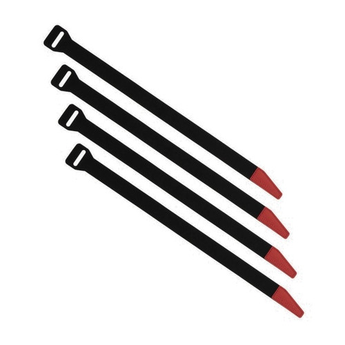 Magpul DAKA Gear Straps 4-Pack Black - Versatile 12-inch Hook-and-Loop Strap Set for Gear Organization