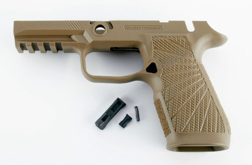 Wilson Combat Sig Sauer P320 Carry Grip Module in Tan with Manual Safety