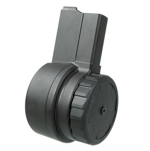 Warrior Systems W-15 50-Round Drum Magazine for AR Platforms in Armor Black Cerakote