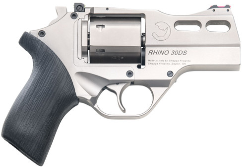 Chiappa Firearms Rhino 30SAR .357 Magnum Revolver with Nickel Finish and Adjustable Fiber Optic Sights
