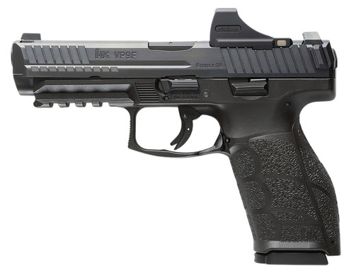 HK VP9A1F 9mm Luger Semi-Automatic Pistol with 4.53-Inch Barrel and Optic-Ready Serrated Slide