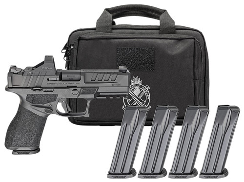 Springfield Armory EC9409BLCPAC 9mm Luger Compact Pistol with 4-Inch Barrel and Optic Ready Slide