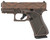 Glock G43X MOS Slim Sub-Compact 9mm Luger Pistol with Vortex Bronze Cerakote Finish and Optic Ready Slide