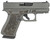 Glock G43X Cobalt Cerakote 9mm Luger Subcompact Pistol with Optic Cut and 10-Round Capacity