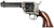 Taylors & Company 550925 1873 Cattleman .45 Colt Revolver with 4.75 Inch Blued Floral Engraved Barrel