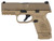 FN 66-100818 509 Compact 9mm Luger Pistol with Flat Dark Earth Finish and 3.70" Barrel