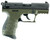 Walther Arms 5120338 P22 Military *CA Compliant 22 LR 10+1 3.42" Matte Black Tenifer Serrated/Steel Slide, OD Green Polymer Frame w/Picatinny Rail, OD Green Interchangeable Backstrap Grips