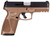 Taurus G3 9mm Full-Size Pistol with 4-Inch Barrel and Brown Polymer Frame
