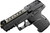 Kel-Tec P17BBLKORGRNS 22 LR Pistol with Green Slide and 16-Round Capacity