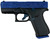 Glock G43X Sub-Compact 9mm Luger Pistol with Navy Blue Glitter Slide and 10-Round Capacity