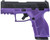 Taurus GX2 9mm Luger Pistol with Dark Purple Polymer Frame and Serrated Stainless Steel Slide
