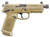 FN FNX45T Tactical Bundle 45 ACP with Flat Dark Earth Finish and 5.30" Threaded Barrel