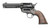 Pietta HF357CHS434NM Great Western II Californian .357 Mag Revolver with 4.75-Inch Blued Steel Barrel and Walnut Grips