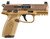 FN 66102318 CA 502 MRD .22LR 4-Inch 10-Round FDE Pistol