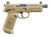 FNX-45 Tactical Semi-Auto Pistol in Flat Dark Earth by FN with 15+1 Capacity and Threaded Barrel