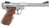 Ruger MKIV Target Hunter 22LR Semi-Auto Pistol with Satin Stainless Steel Finish and Wood Grips