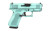 GLOCK 43X 9mm Semi-Automatic Sub-Compact Pistol with Robin's Egg Blue Cerakote Finish - Part Number UX4350204FRN