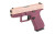 GLOCK 43X 9mm Sub-Compact Semi-Automatic Pistol with Rose Gold and Black Cherry Cerakote - Model 43X by GLOCK, Part UX4350204FRNHHSKY