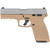 Taurus USA G3 9mm Full-Size Pistol with 17-Round Capacity - Tan/Silver