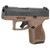 Taurus GX4 9mm Compact Semi-Automatic Pistol with 11-Round Capacity - Brown/Black