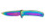 Kershaw Outcome 2.8 Rainbow PVD Assisted Folding Knife with Steel Frame Lock