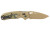 Hogue Sig K320 AXG Folding Knife with Plain Edge, 3.5-Inch Blade, Flat Dark Earth Handle