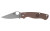 Spyderco Para Military 2 Lightweight Folding Knife with CPM-15V Blade and Brown FRN Handle