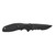 Columbia River Knife & Tool Shenanigan Assisted Folding Knife with Veff Serrations - 3.35 inch Black Stainless Steel Blade
