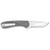 Outdoor Edge Razor VX1 3-Inch Folding Knife with Plain Edge, Gray Aluminum Handle