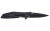 Columbia River Knife & Tool Slag Folding Knife with D2 Steel, 2.95 Inch Plain Edge, Black Handle