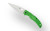 Spyderco Native Chief Salt Lightweight Folding Knife with LC200N Steel and Green Handle