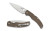 Spyderco Native Chief Folding Knife with CPM CRU-WEAR Blade and Brown Canvas Micarta Handle