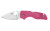 Spyderco Lil Native Lightweight Folding Knife with Pink FRN Handle  Model C230PPN