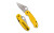 Spyderco Para 3 Lightweight Salt Folding Knife with CPM MagnaCut Blade - Yellow Handle