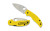 Spyderco Sage 5 Salt Folding Knife with CPM MagnaCut Blade and Yellow FRN Handle