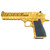Magnum Research DE MK19 50AE Semi-Automatic Pistol with Gold Finish and 6-Inch Barrel