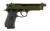 Beretta 92FS 9mm Full Size Pistol with Threaded Barrel in Olive Drab Green  Model J92F300GRTB18