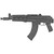 Zastava ZPAP92 7.62x39 Semi-Automatic AK Rifle with 10-Inch Barrel, Black Steel Finish