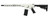 Wise Arms WA-15B 5.56mm White Rifle with Collapsible Stock and M-LOK Handguard