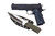 Magnum Research Desert Eagle 1911 .45 ACP Semi-Auto Pistol with G10 Grips and Knife DE1911G-K