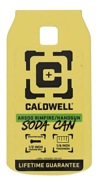 Caldwell , Cald 4002314   Ar500 1/4"rimfre/hg Soda Can    Tgt