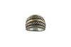 JanKuo Jewelry Two Tone Antique Style Ring