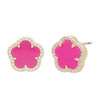 JANKUO Jewelry Flower Clover Stud Earring