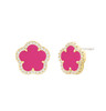 JANKUO Jewelry Flower Clover Stud Earring