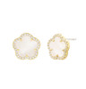 JANKUO Jewelry Flower Clover Stud Earring