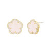 JANKUO Jewelry Flower Clover Stud Earring