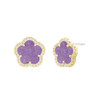 JANKUO Jewelry Flower Clover Stud Earring