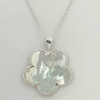 JanKuo Mother-Of-Pearl Clover Necklace